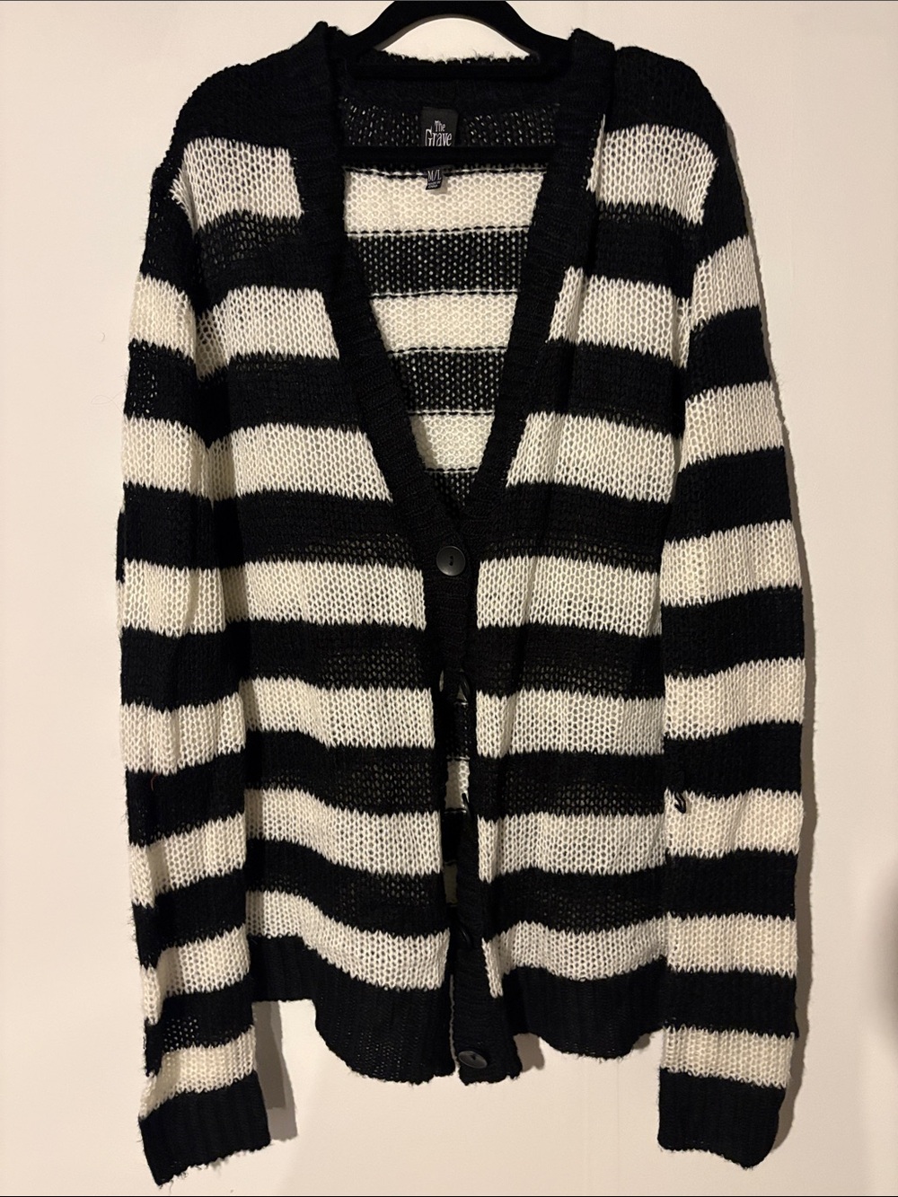 Grunge striped cardigan from The Grave Girls